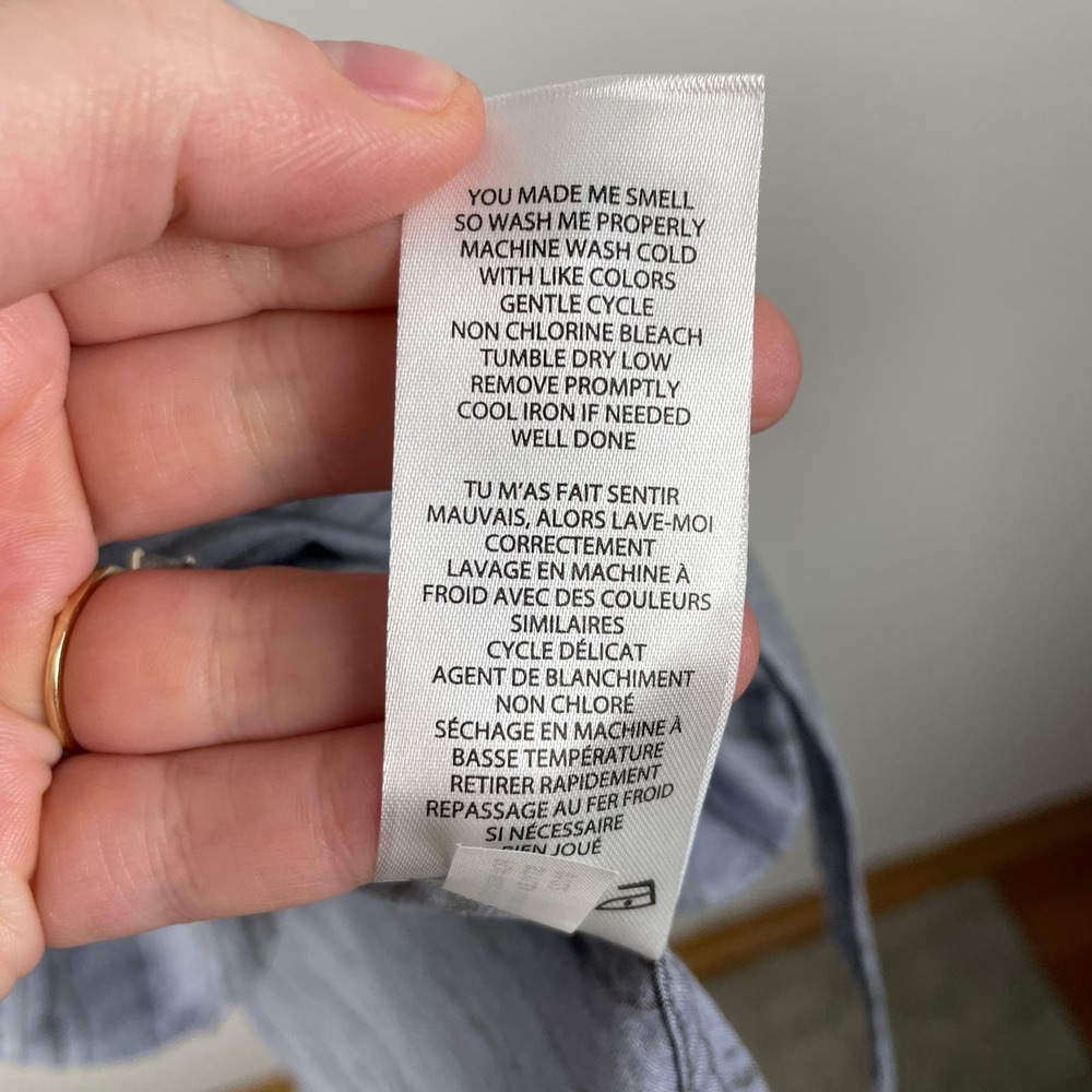 Travis Matthew Blue Stripe Thoreau Button Shirt Mens XXXL Heather Night Shadow - Picture 9 of 10